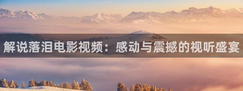 大茄子视频：解说落泪电影视频：感动与震撼的视听盛宴