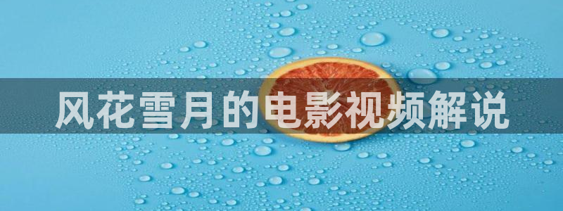 小优视频茄子视频：风花雪月的电影视频解说